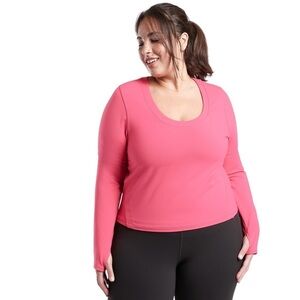 Athleta Elation 7/8 Shanti Top in Dragon Fruit Pink Nwot